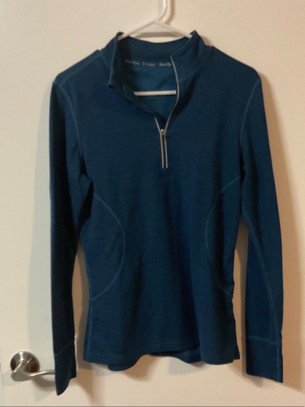Women's Half-Zip Cowl Performance Sweater - blue